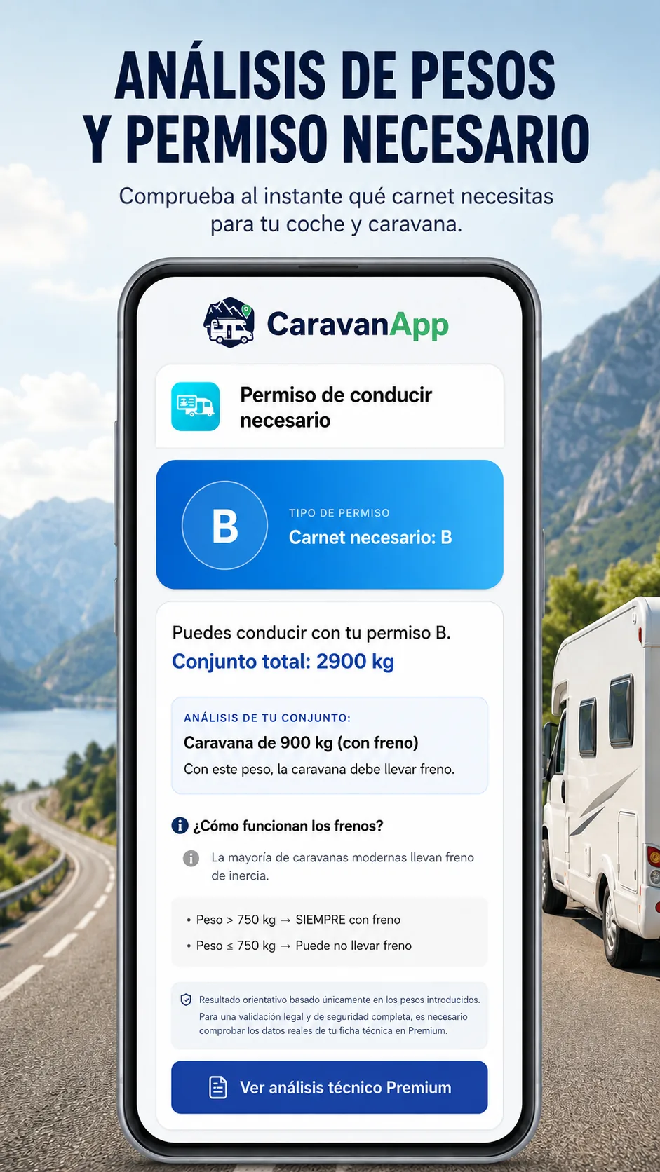 Resultado de permiso de conducir en CaravanApp